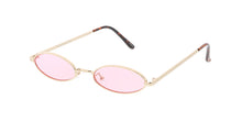 4794COL Unisex Metal Retro 90s Small Oval Frame w/ Color Lens
