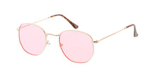 4795COL Unisex Classic Metal Rounded Square Small Hipster Frame w/ Color Lens