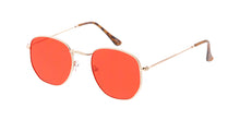 4795COL Unisex Classic Metal Rounded Square Small Hipster Frame w/ Color Lens