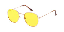 4795COL Unisex Classic Metal Rounded Square Small Hipster Frame w/ Color Lens