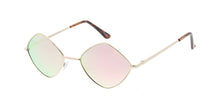 4802RV Unisex Metal Small Diamond Wire Frame w/ Color Mirror Lens