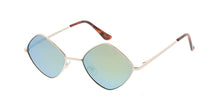 4802RV Unisex Metal Small Diamond Wire Frame w/ Color Mirror Lens