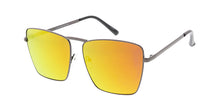 4805RV Women's Metal Large Square Frame w/ Color Mirror Lens