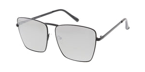 4805RV Women's Metal Large Square Frame w/ Color Mirror Lens