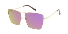 4805RV Women's Metal Large Square Frame w/ Color Mirror Lens
