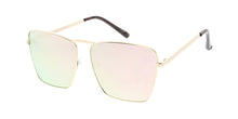 4805RV Women's Metal Large Square Frame w/ Color Mirror Lens