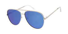4807RV Unisex Metal Large Aviator w/ Color Mirror Lens