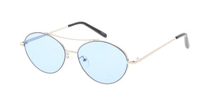 4818COL Unisex Metal Medium Oval Frame w/ Color Lens