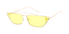 4832COL Women's Metal Small Rectangular Cat Eye Frame w/ Color Lens