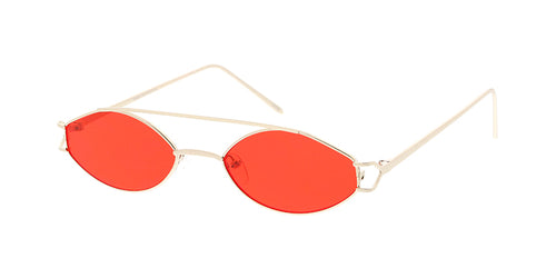 4853COL Women's Metal Small Vintage Inspired Geometric Frame w/ Color Lens