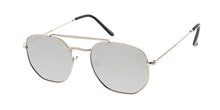 4885REV Unisex Metal Medium Rounded Square Classic Hipster Frame w/ Spectrum Color Mirror Lens