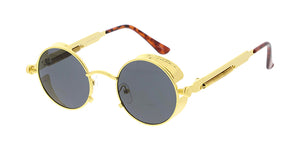 4899 Unisex Metal Small Vintage Inspired Steampunk Round Frame