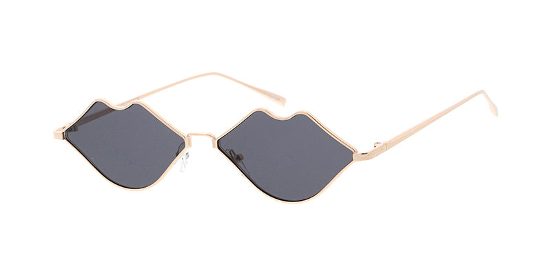 4904 Women's Metal Small Lips Shape Vintage Inspired Wire Frame