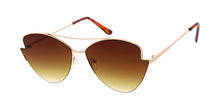 4939 Women's Metal Large Double Bridge Cat Eye Frame