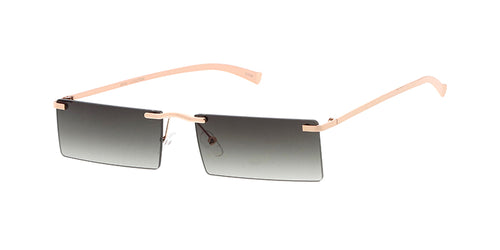 4947 Unisex Metal Small Rimless Rectangular Vintage Inspired Frame