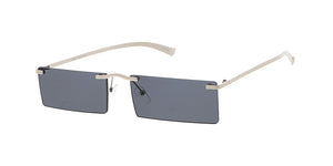 4947 Unisex Metal Small Rimless Rectangular Vintage Inspired Frame