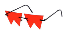 4959 Unisex Metal Small Zig Zag Rimless Novelty Frame