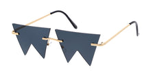 4959 Unisex Metal Small Zig Zag Rimless Novelty Frame