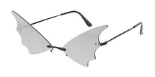 5002RV Unisex Metal Small Batwing Lens Novelty Frame w/ Color Mirror Lens