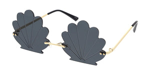 5008 Women's Metal Medium Rimless Seashell Novelty Frame