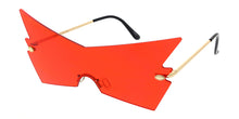 5011 Unisex Metal Large Angled Rimless Novelty Frame