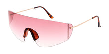 5028 Unisex Metal Large Futuristic Rimless Shield Frame