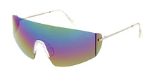 5028 Unisex Metal Large Futuristic Rimless Shield Frame