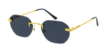5055 Unisex Metal Small Rounded Rectangular '90s Vintage Inspired Rimless Frame