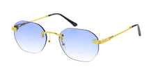 5055 Unisex Metal Small Rounded Rectangular '90s Vintage Inspired Rimless Frame