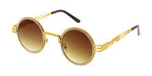 5082RH Unisex Small Round Vintage Inspired Rhinestone Encrusted Frame