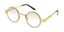5082RH Unisex Small Round Vintage Inspired Rhinestone Encrusted Frame