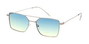 5106 Women's Metal Medium Vintage Inspired Square Double Bridge Frame
