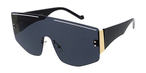 5107 Women's Plastic Large Rimless Flat Frame