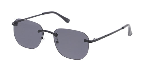 5128 Unisex Metal Medium Vintage Inspired Square Rimless Frame