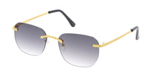 5128 Unisex Metal Medium Vintage Inspired Square Rimless Frame