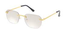 5128 Unisex Metal Medium Vintage Inspired Square Rimless Frame