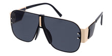 5133 Unisex Large Aviator Metal Frame w/  Side Mirror Window