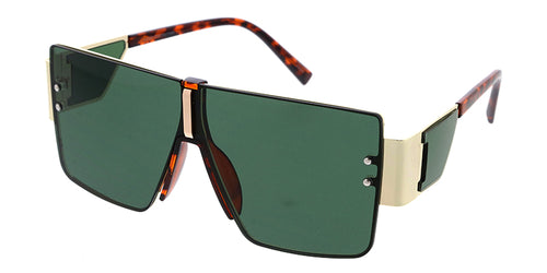 5134 Unisex Large Square Metal Frame w/  Side Mirror Window