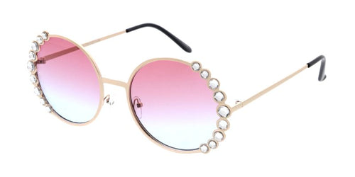 5141RH Women's Metal Round Frame w/ Diamond Accent