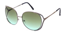 5143 Women's Metal Large Rounded Open Temple Frame w/ Accents