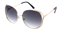 5143 Women's Metal Large Rounded Open Temple Frame w/ Accents