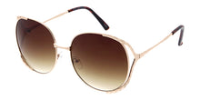 5143 Women's Metal Large Rounded Open Temple Frame w/ Accents