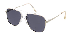 5168 Unisex Combo Medium Double Bridge Aviator Designer Frame