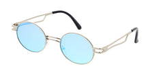 5186REV Unisex Metal Small Oval Steampunk Vintage Inspired Frame w/ Color Spectrum Lens