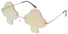 5219 Unisex Metal Medium Mushroom Rimless Novelty Frame