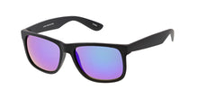 6079RV Men's Casual Plastic Square Soft Rubberized Finish Frame w/ Color Mirror Lens