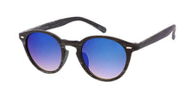 6100RV Unisex Plastic Small Vintage Inspired Hipster Woodgrain Print Frame w/ Color Mirror Lens