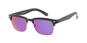 6101RV Unisex Combo Medium Square Clubber w/ Color Mirror Lens