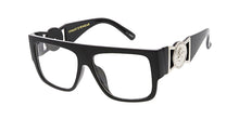 6113VE/CLR Vivant Eyewear Plastic Large Flat Top Rectangular Frame w/ Clear Lens