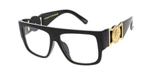 6113VE/CLR Vivant Eyewear Plastic Large Flat Top Rectangular Frame w/ Clear Lens